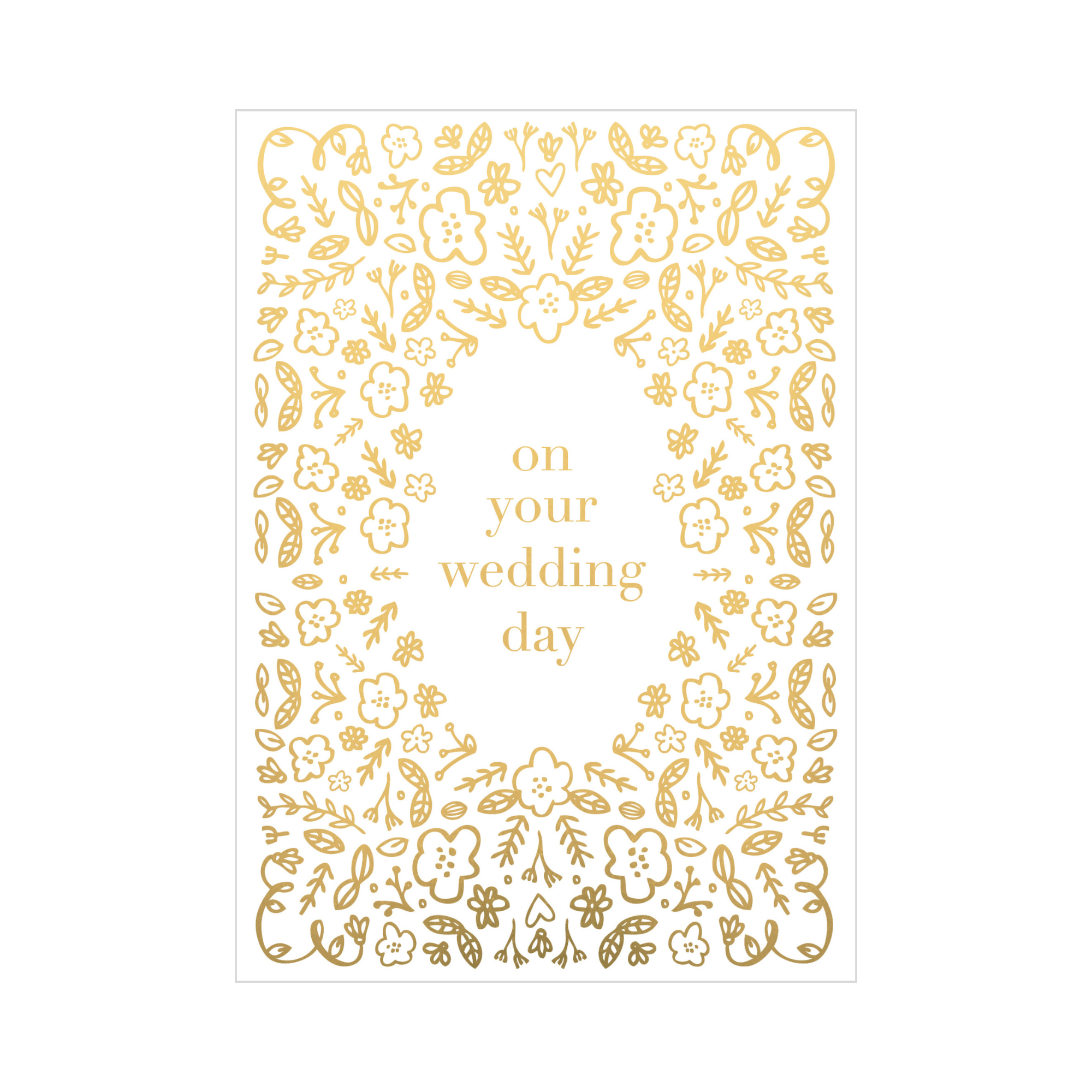 Greeting Card WEDDING - YOUR WEDDING DAY