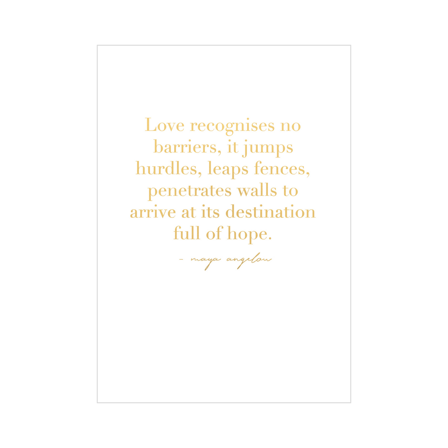 Greeting Card WEDDING - LOVE QUOTE