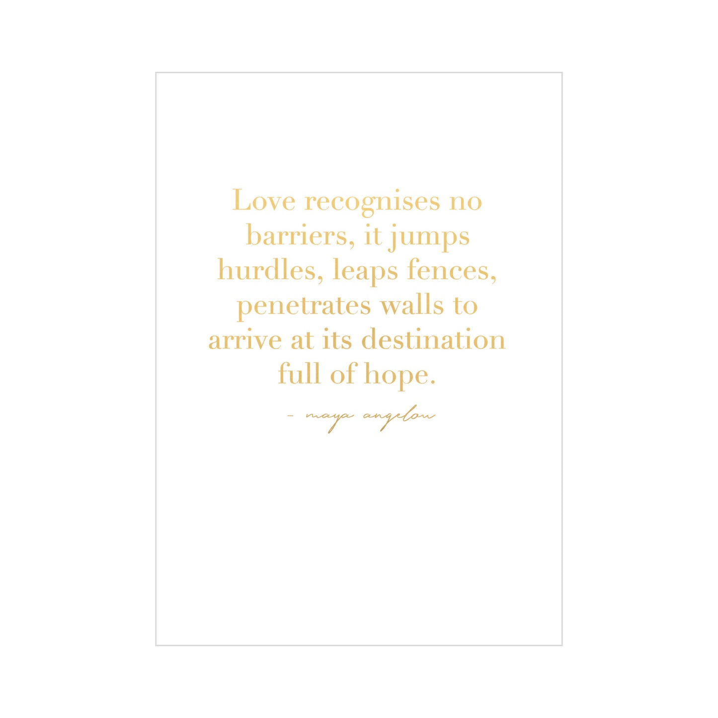 Greeting Card WEDDING - LOVE QUOTE