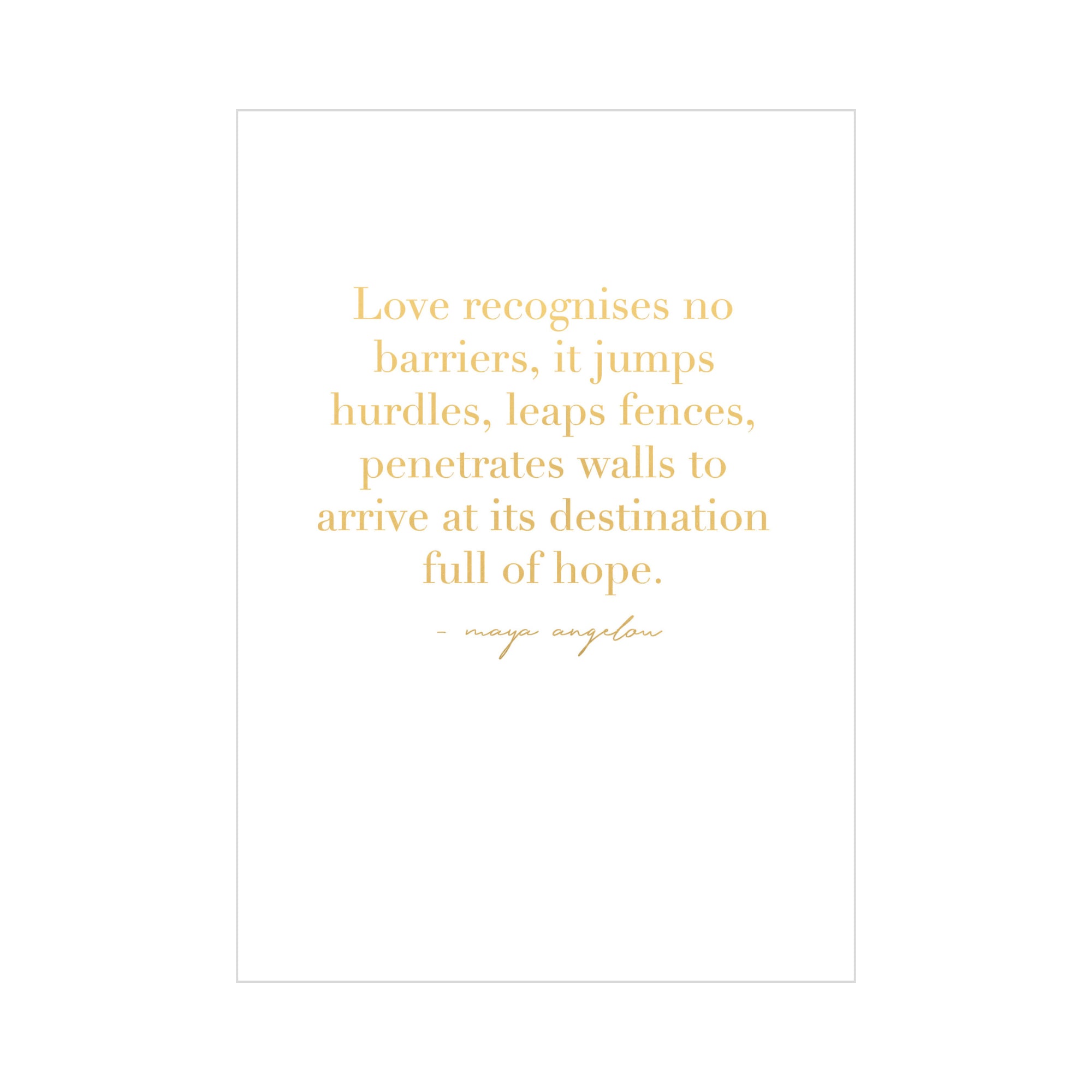 Greeting Card WEDDING - LOVE QUOTE