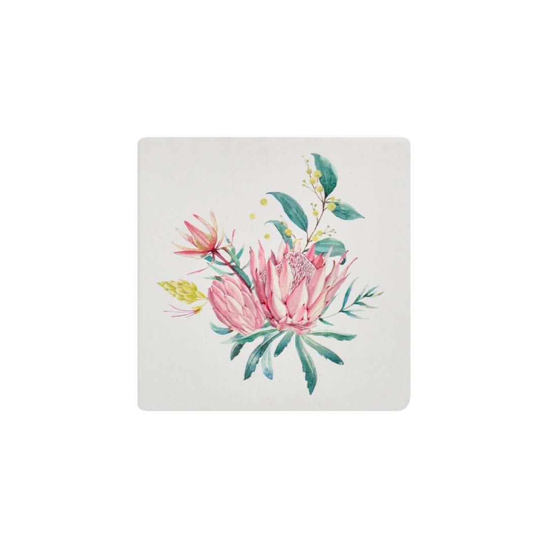 Ceramic Coaster - AUST - PROTEA BRIGHT