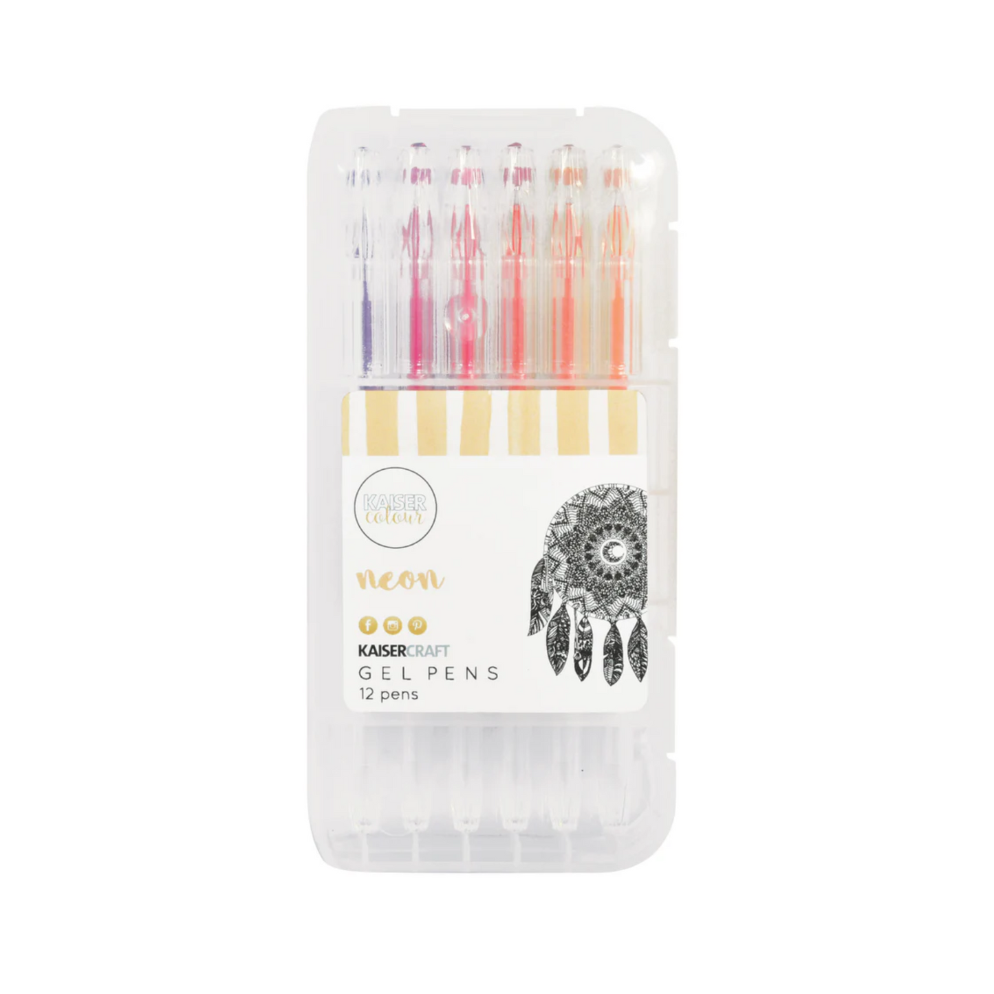 Kaisercolour Neon Gel Pens 12pk