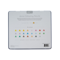 Artist Coloured Pencils 24pc Tin