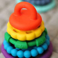 Rainbow Stacker Teether & Toy- Rainbow