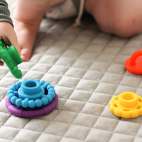 Rainbow Stacker Teether & Toy- Rainbow