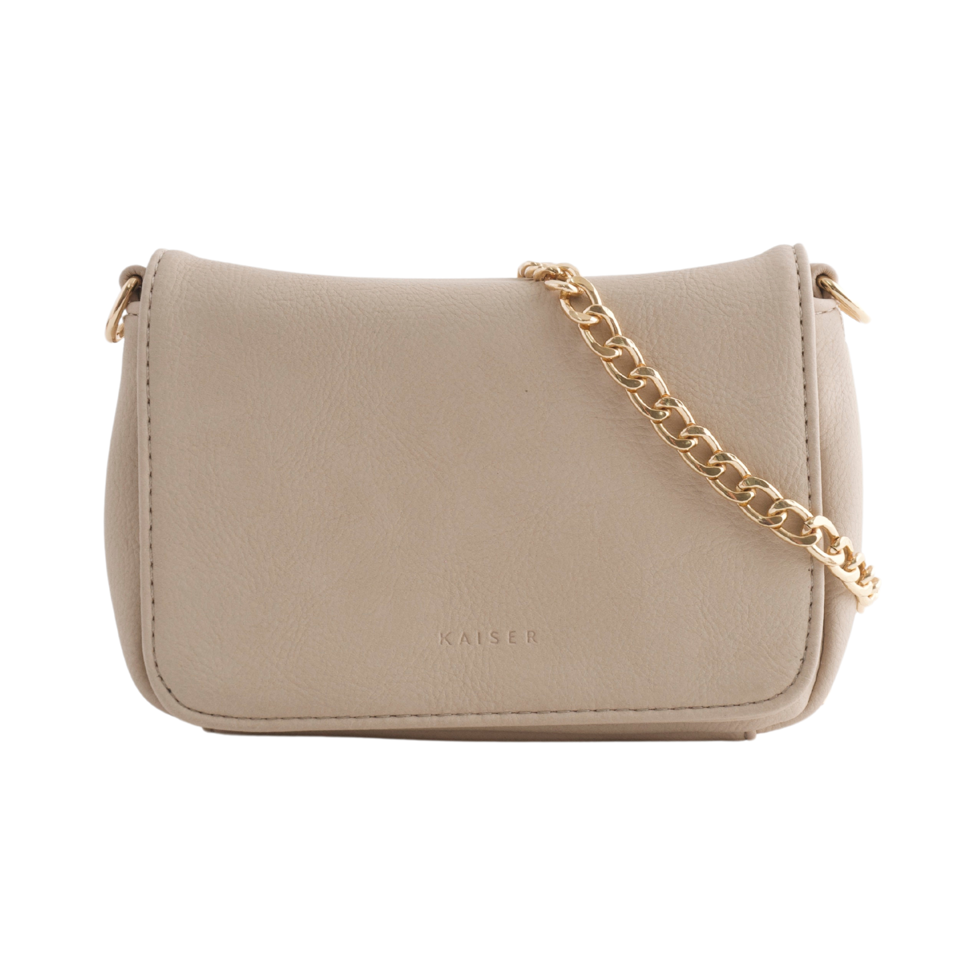 PU Mini Side Bag - Beige