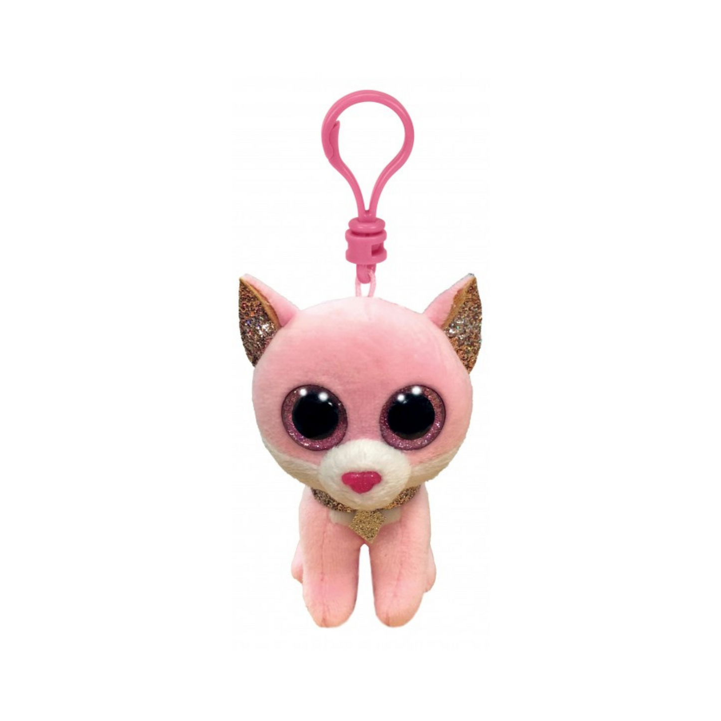 Beanie Boos Clips Fiona Cat Pink