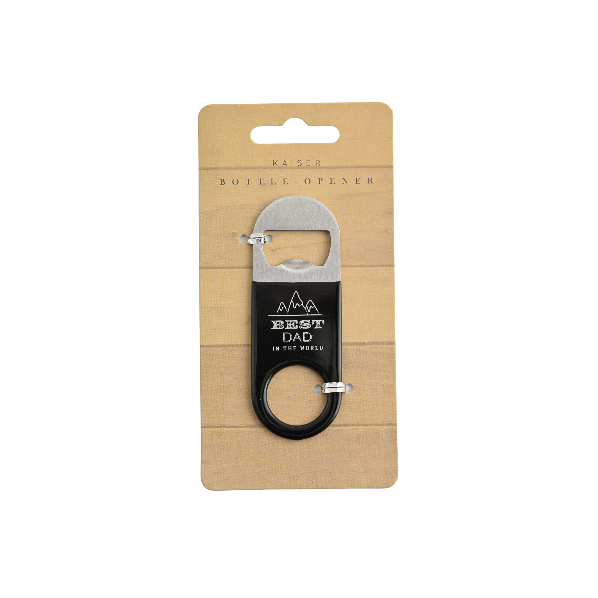 Bottle Opener Keyring - Black