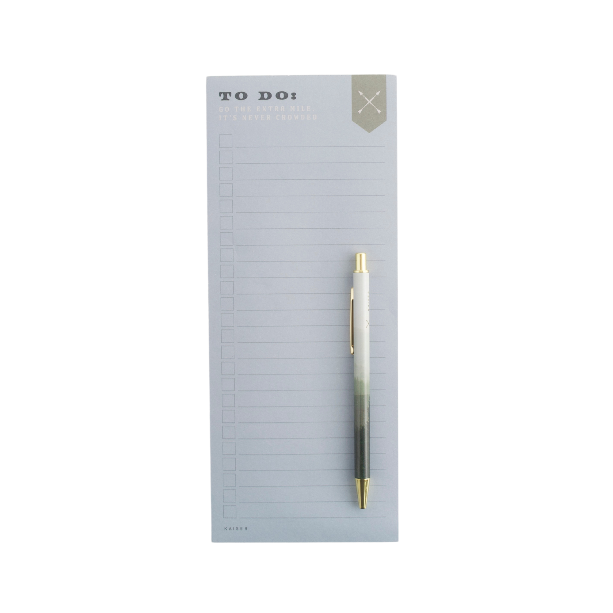 List Notepad With Pen For Him - Never Crowd