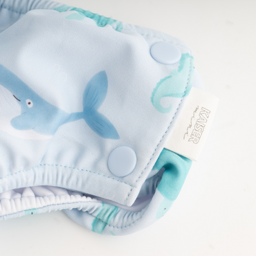 Baby Swim Nappy Coverup - 6-12m Whale