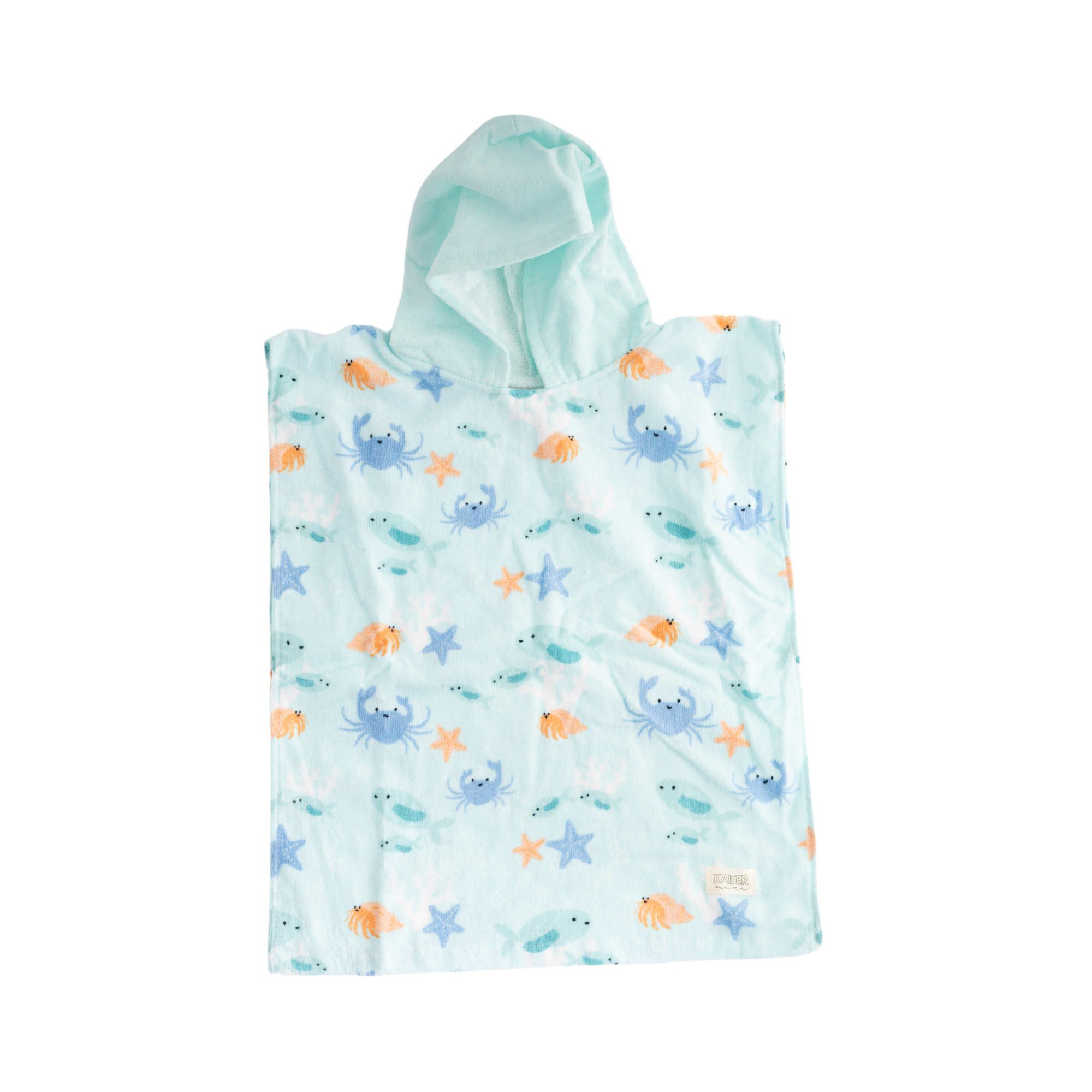 Baby Hooded Beach Towel - Fish Friends