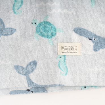 Baby Hooded Beach Towel - Whale