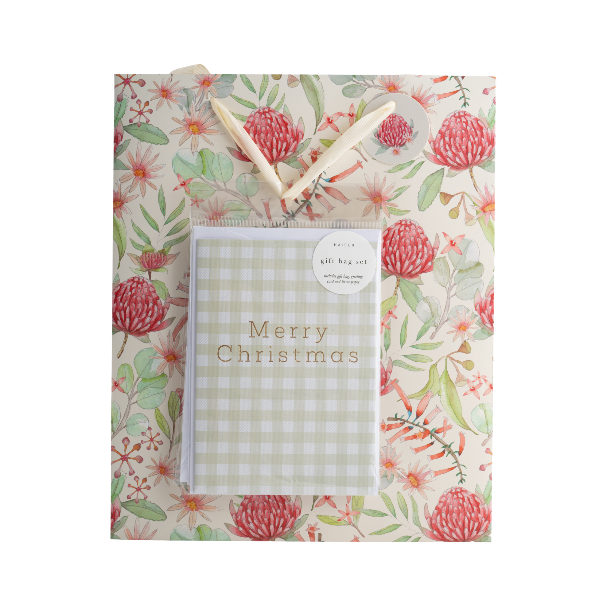 Large Gift Bag Set - Waratah