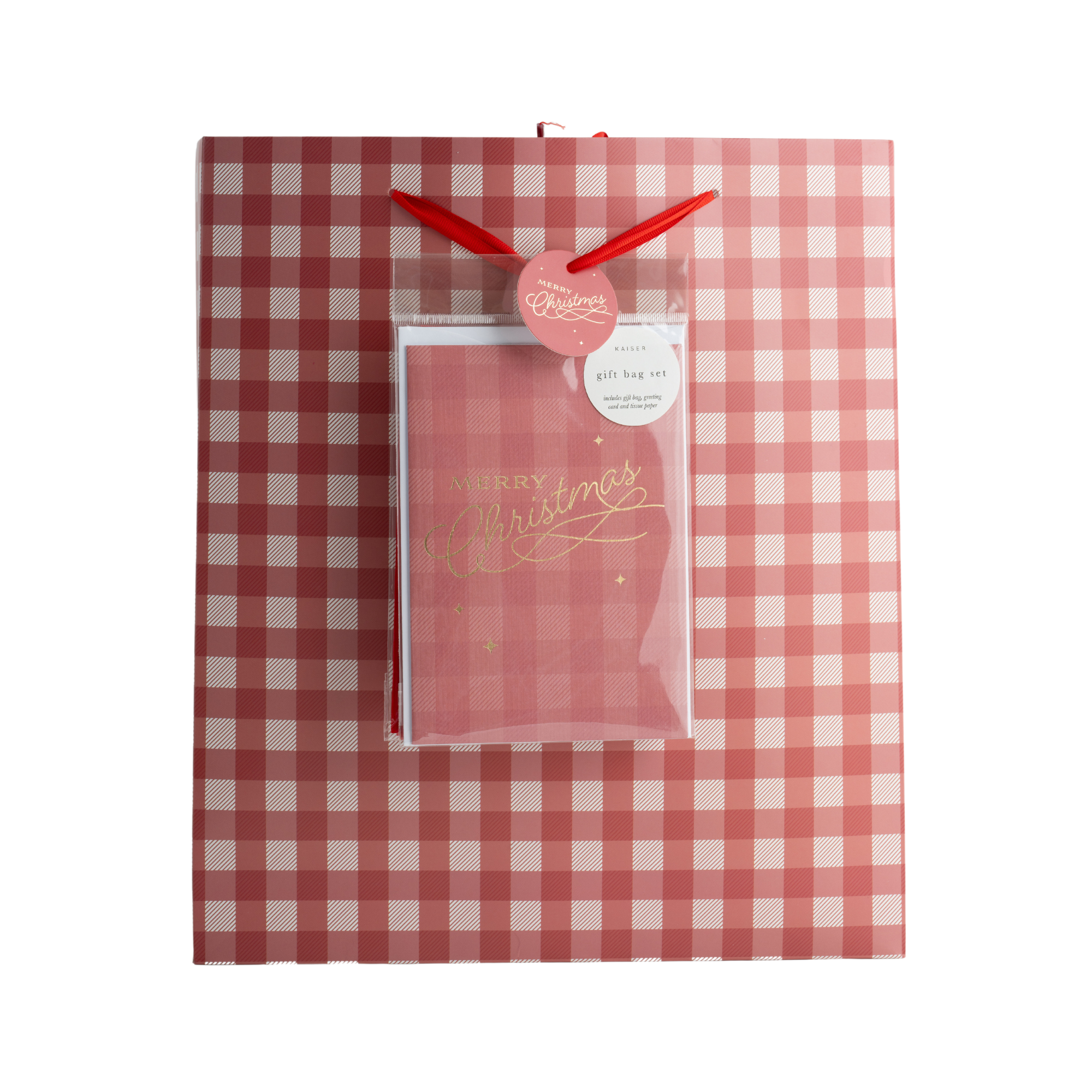 X-Lge Gift Bag Set - Red Ging