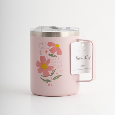 Insulated Coffee Mug - Posy Outline