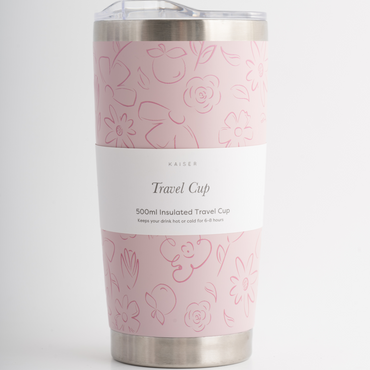 Insulated Coffee Cup - Posy Outline