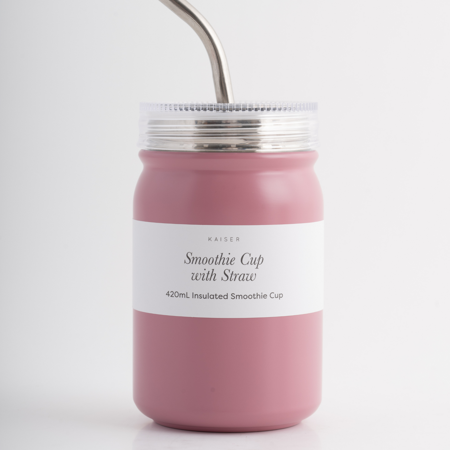 Insulated Smoothie Cup 420Ml - Dusty Pink