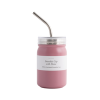 Insulated Smoothie Cup 420Ml - Dusty Pink