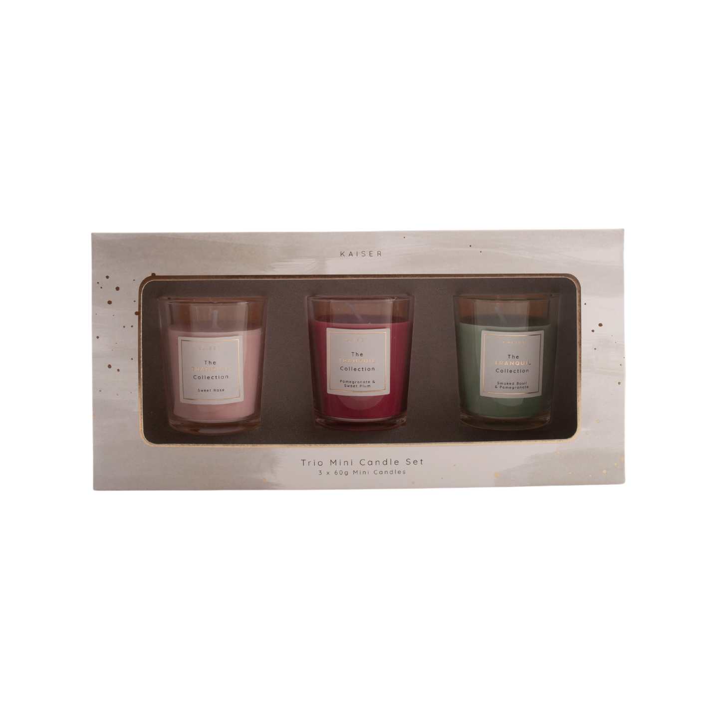 3pk Candles Tranquil - FLORAL SCENTS