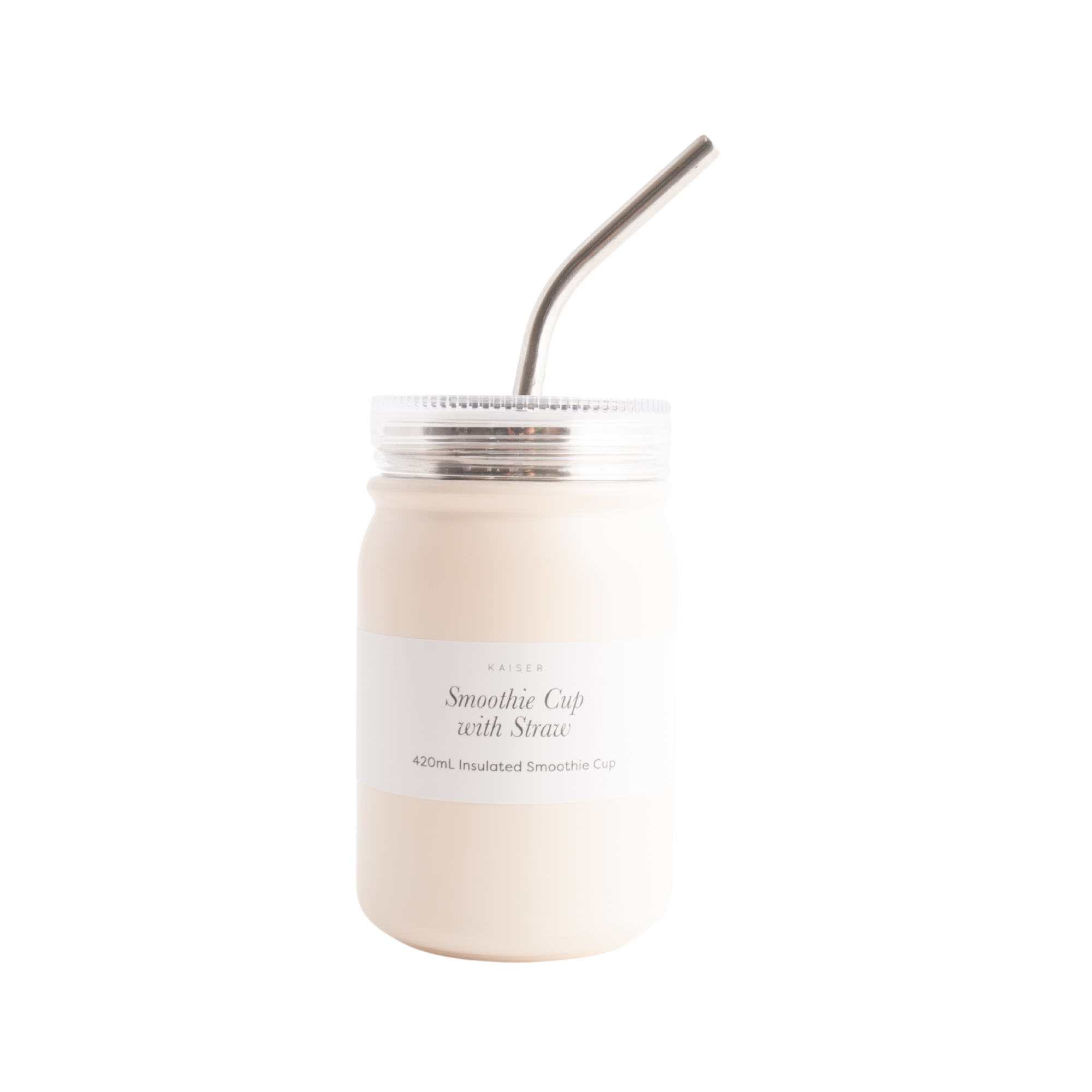 Insulated Smoothie Cup 420Ml - Beige