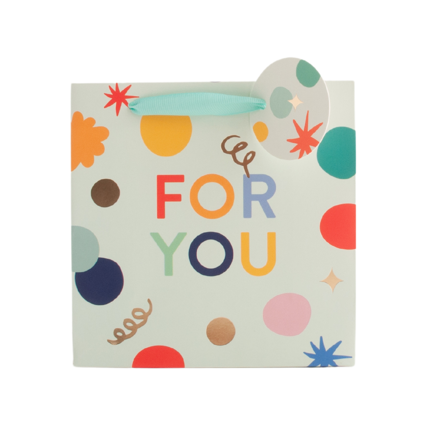 Small Square Gift Bag - Confetti Pop