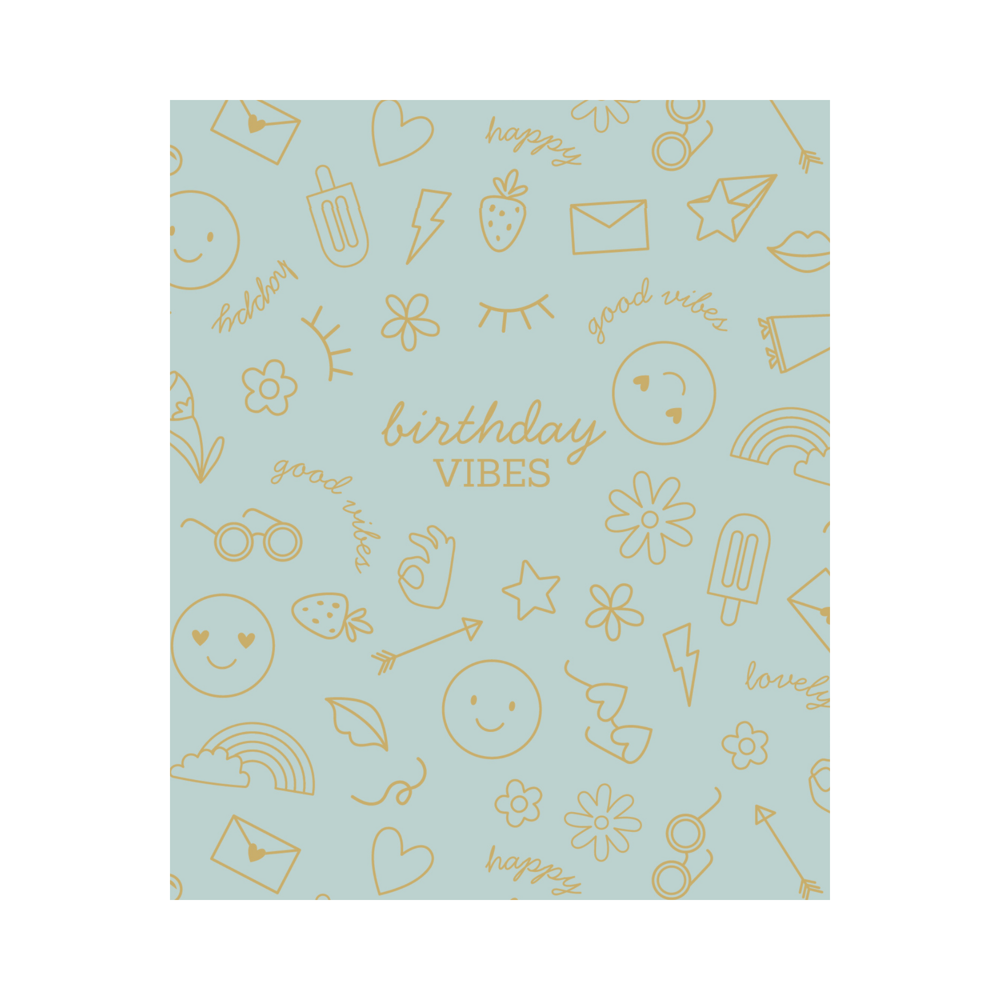 Greeting Card Blossom - Birthday Vibes Icons