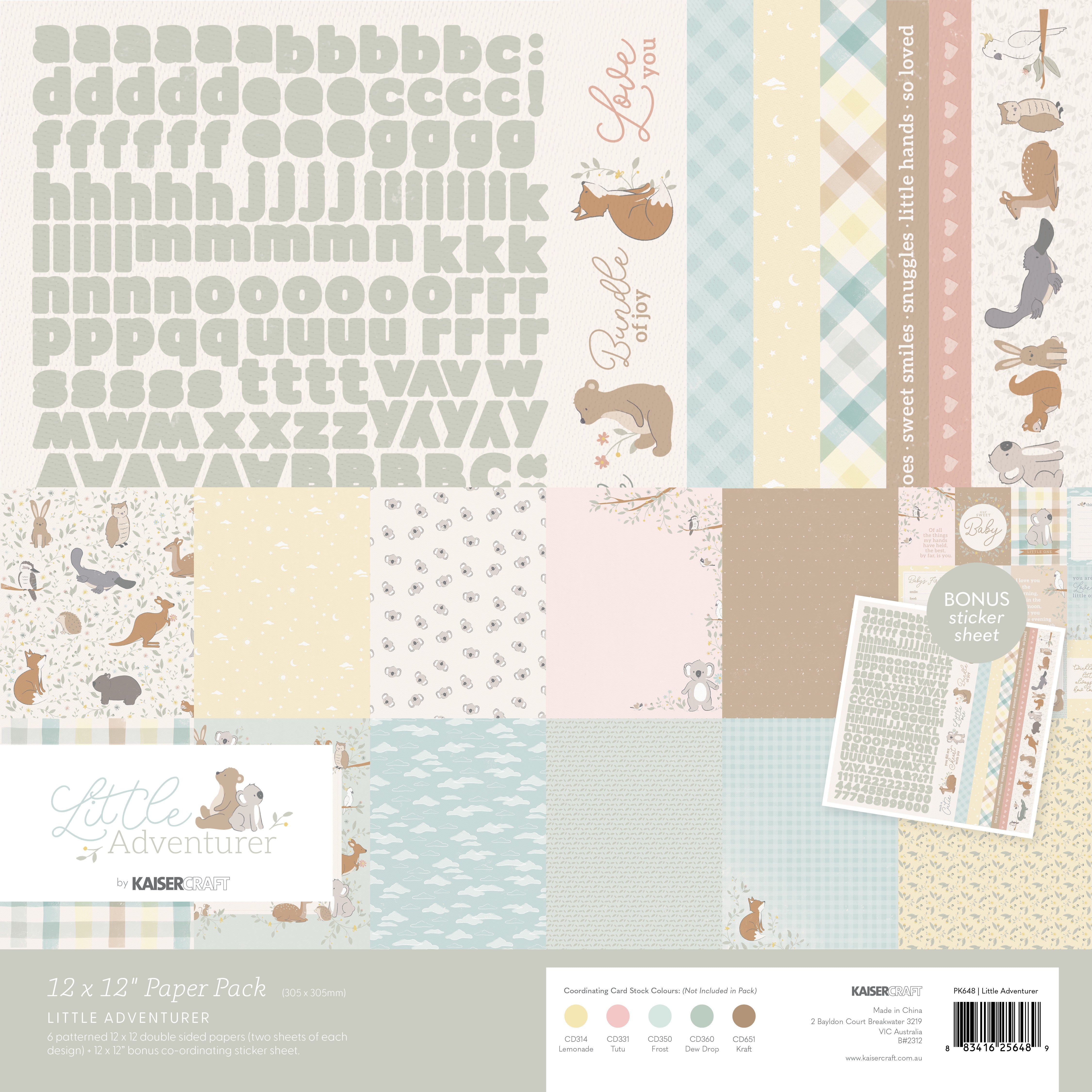 Little Adventurer Paper Pack Bonus Sticker Sheet