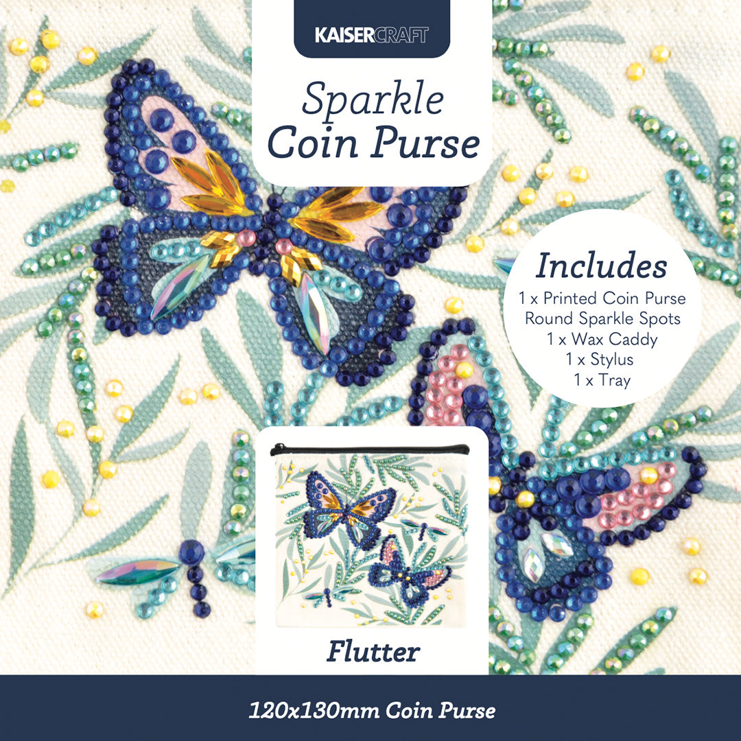 Kaiser Sparkle Coin Purse - FLUTTER